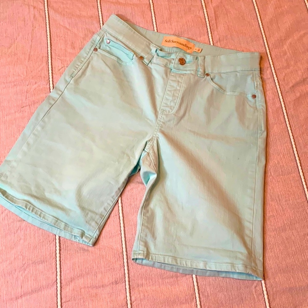 Soft Surroundings Mint Green Women's Bermuda Shorts